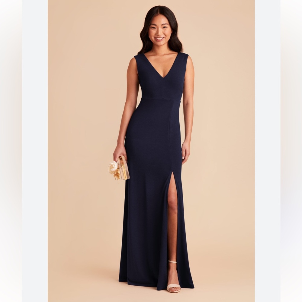 Birdy Grey Shamin Crepe Maxi Dress in Navy Blue Size XL